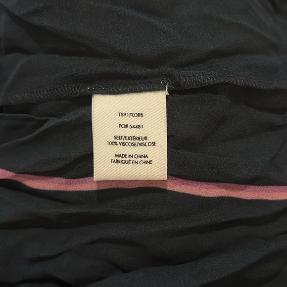 Derek Lam 10 Crosby Rainbow Stripe Semi-Sheer Mandarin Collar Blouse SZ 6 EUC - Picture 5 of 6